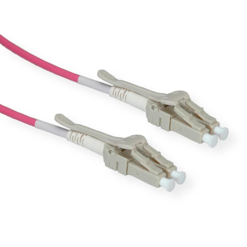 ROLINE Câble FO 50/125µm OM4, LC/LC, connecteurs Low-Loss, grande densité, violet, 5 m_0