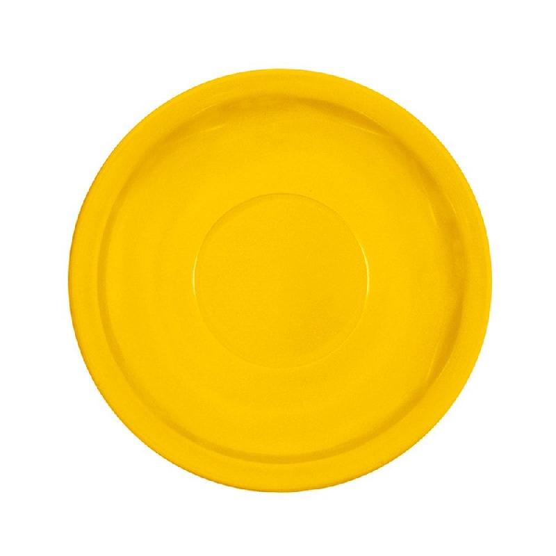 Soucoupe café mélamine jaune Ø13,8cm - par 12_0
