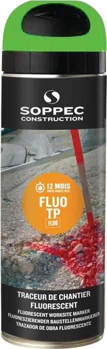 Traceur de chantier FLUO TP vert fluo 500 ml bombe aérosol SOPPEC_0