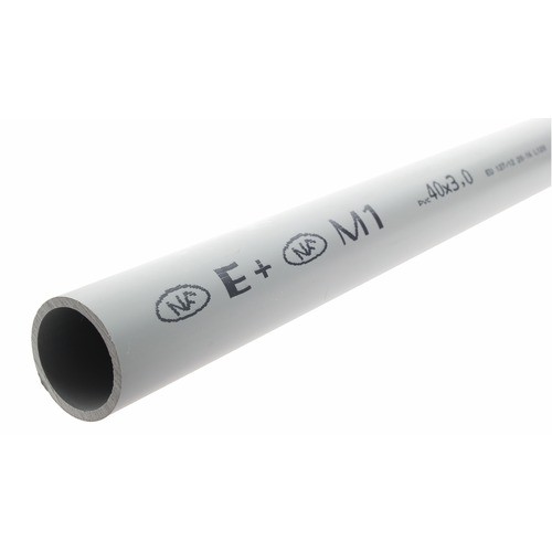 TUBE D'ÉVACUATION PVC GRIS NF - LONGUEUR DE 4 MÈTRES SOTRA SEPEREF