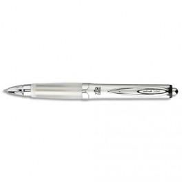 UNIBALL STYLO À BILLE ENCRE GEL RT207 PREMIUM 0,7MM ENCRE NOIRE, CORPS GRIS MÉTALLISÉ