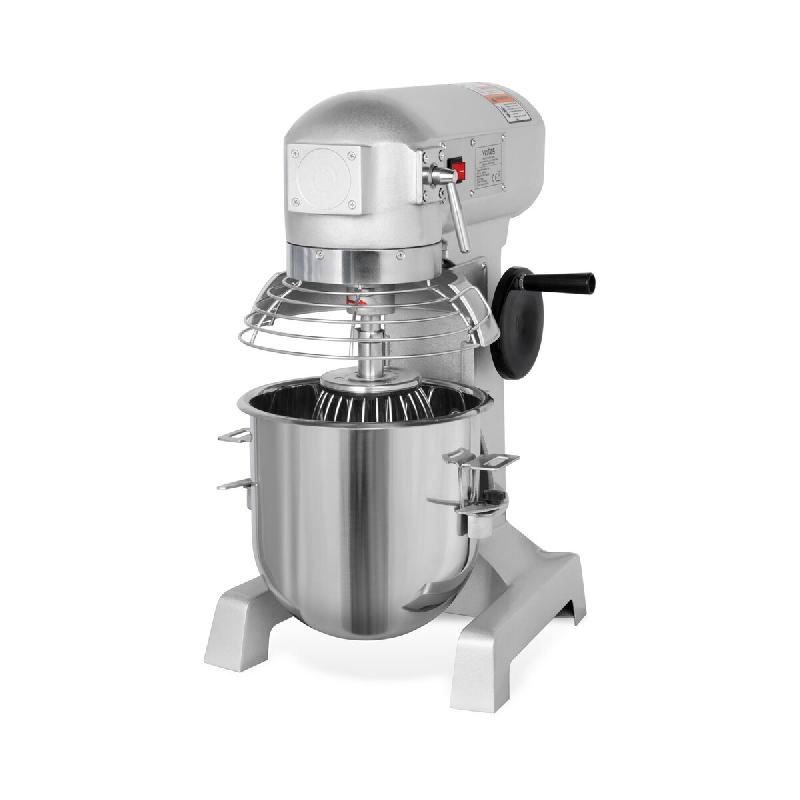 VERTES Robot pétrin électrique Robot pâtissier professionnel, avec batteur planétaire, capacité 10L, bol, 2 vitesses 170 et 340 tr/min - inox FD1_0