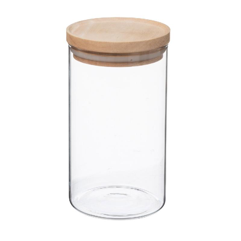 5FIVE - Bocal en verre 1 L, couleur beige - transparent verre JJ134_0