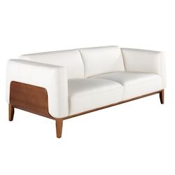 AC ANGEL CERDA Angel Cerdá Canapé 3 places en cuir blanc 6115C 209 x 92 x 77 - blanc fourrure 8435631019855_0