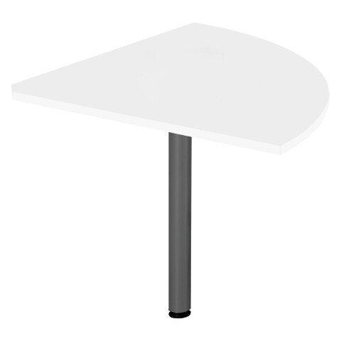 ANGLE DE LIAISON EXCELLENS PLATEAU BLANC 90° PIÉTEMENT TUBE MÉTAL ANTHRACITE