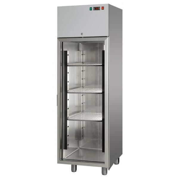 Armoire réfrigérée négative 1 porte vitrée 400l inox ref produit ar4syecobtpv_0