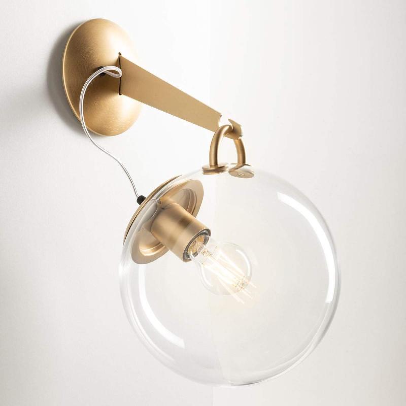 ARTEMIDE MICONOS APPLIQUE EN VERRE ET LAITON