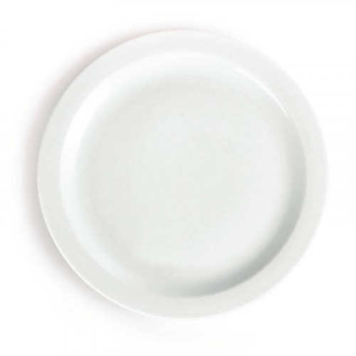 ASSIETTES À BORD ÉTROIT EN PORCELAINE BLANCHE OLYMPIA Ø 280 MM - LOT DE 6