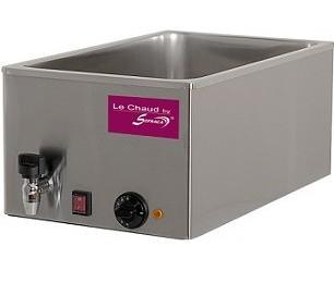 Bain-marie GN1/1 avec robinet de vidange - carrosserie inox et thermostat de sécurité_0