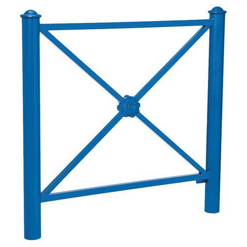 BARRIÈRE PROVINCE ROSACE 1.07 M AGORA - ZINC BLEU 5010 - PROCITY