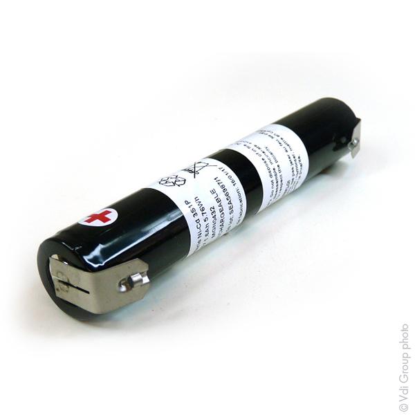 Batterie industrielle NiCd 3x SC NX 3S1P ST4 - 3.6V 1.6Ah T2_0