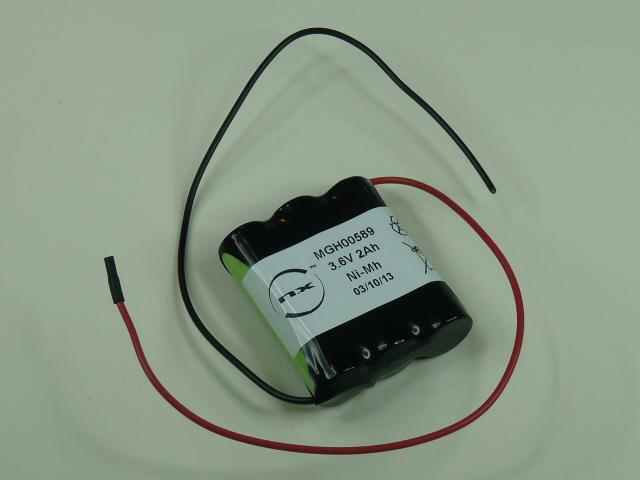 Batterie NiMH 3x AA 3S1P ST1 3.6V 2Ah F200 - pour alcotest Drager 7410 - Marque NX_0