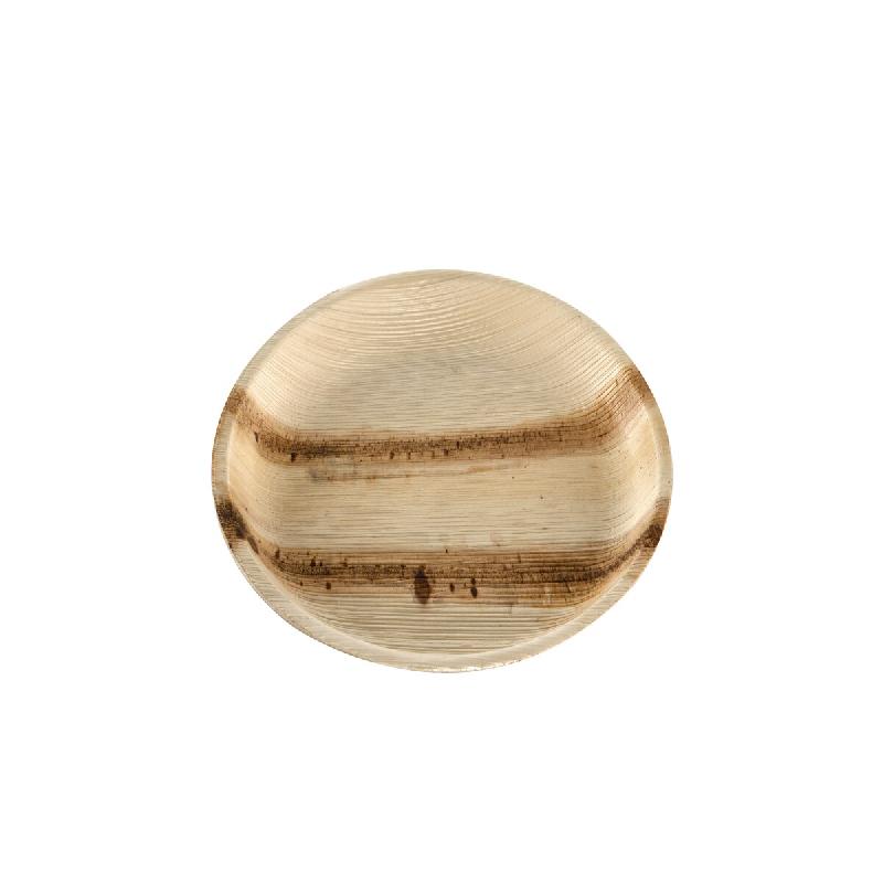 Betik Ecoline – 100 unités – Assiette ronde feuille de palmie – Ø 22 cm - beige Matériau naturel 1010766_0