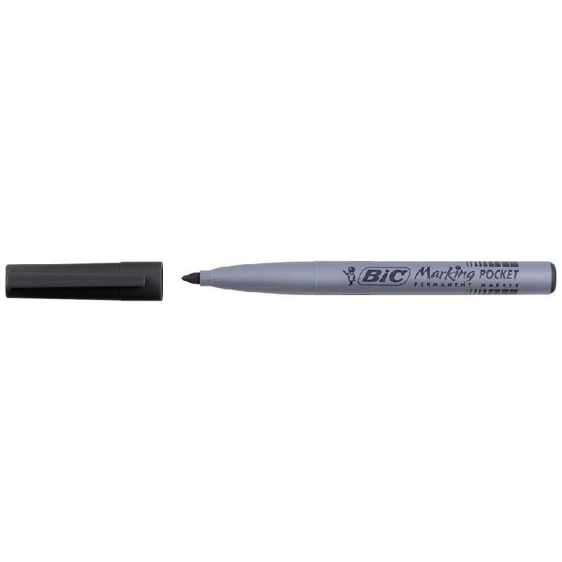 BIC MARQUEUR PERMANENT BIC 1445 - POINTE OGIVE FINE 1,1 MM - NOIR (PRIX À L'UNITÉ)