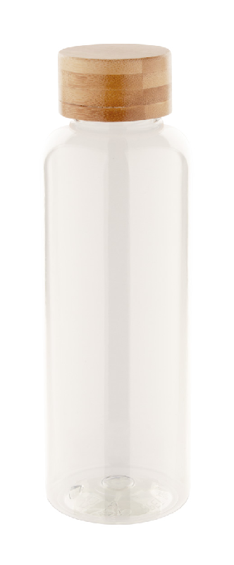 Bouteille en RPET - Couvercle en bambou - 500 ml - Sans BPA_0