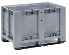 Caisse-palette rigide en plastique - cai123cp1208001 - version pleine - dimensions 1110x710x600 mm_0
