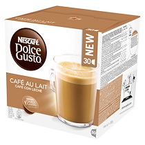 CAPSULES DOLCE GUSTO CAFÉ AU LAIT NESCAFÉ - BOÎTE DE 30
