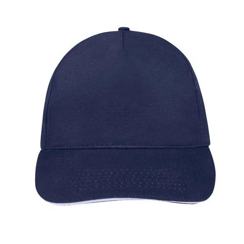 CASQUETTE 5 PANNEAUX EN COTON BICOLORE