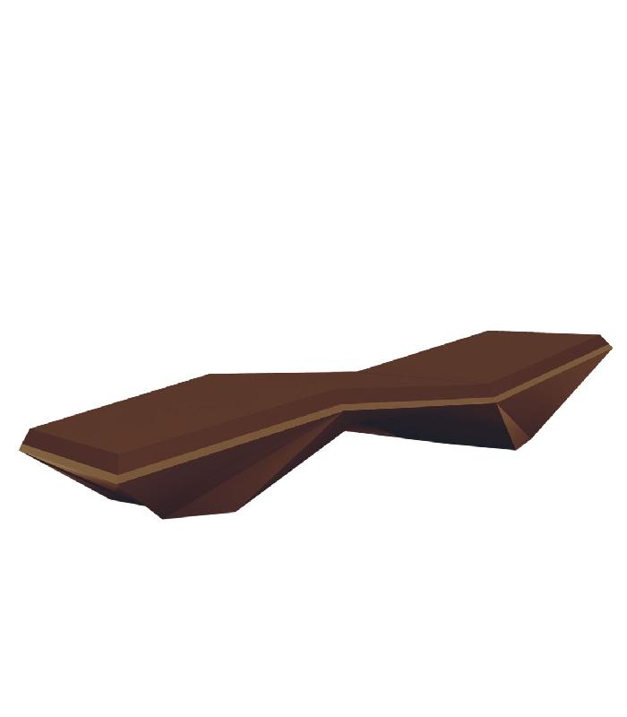 Chaise longue transat design FAZ - marron_0