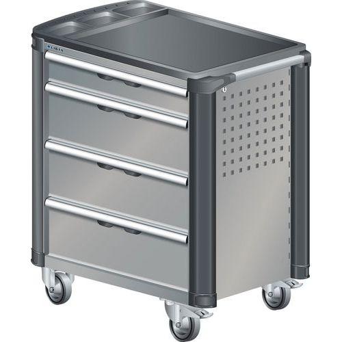 CHARIOT GRIS PIGEON 894X525X928 AVEC 4 TIR. 40KG - LISTA