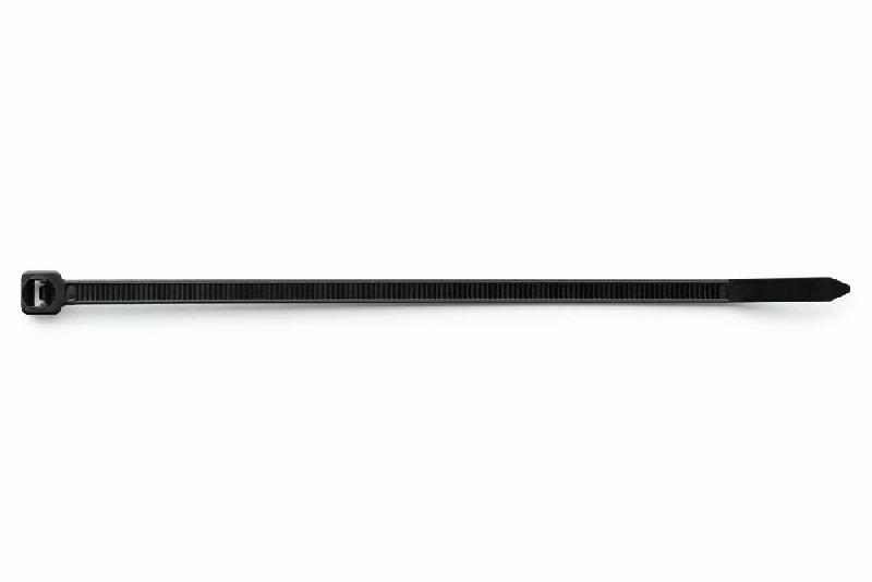 Collier RILSAN noir 100 pièces - 4.8x200 mm - Nylon polyamide - Haute résistance UV et alcalis_0