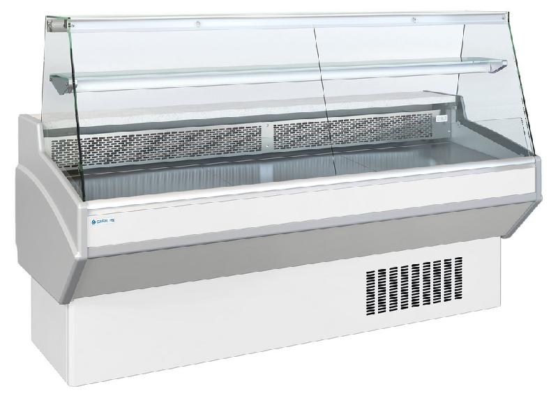 Comptoir d'exposition blanc vitrage droit froid ventilé +3/+6°... - PAL250V_0