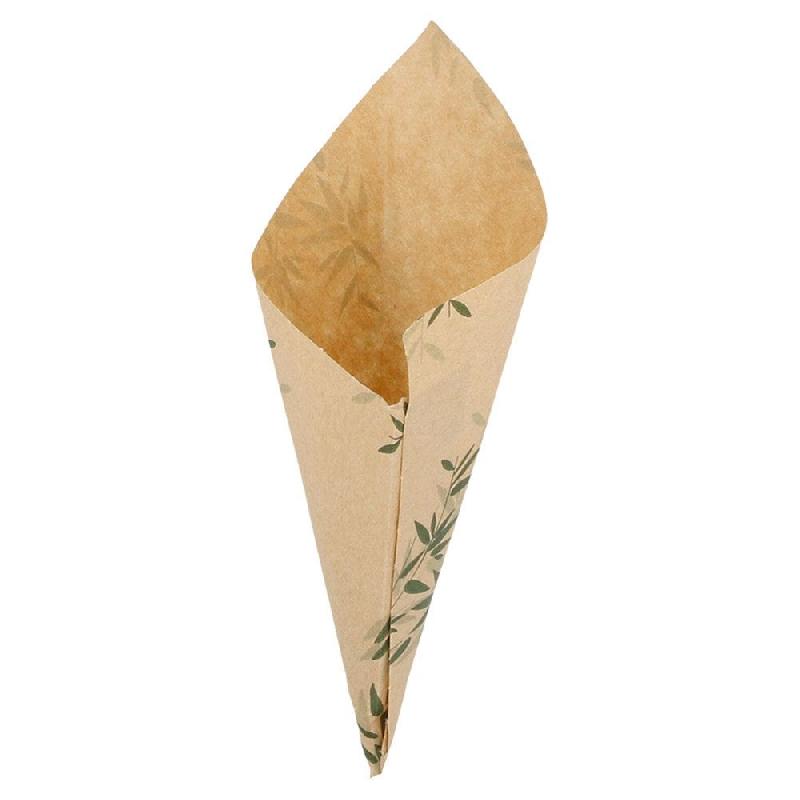 Cornet en papier ingraissable Feel Green 40g 16x11,5cm - par 2000_0