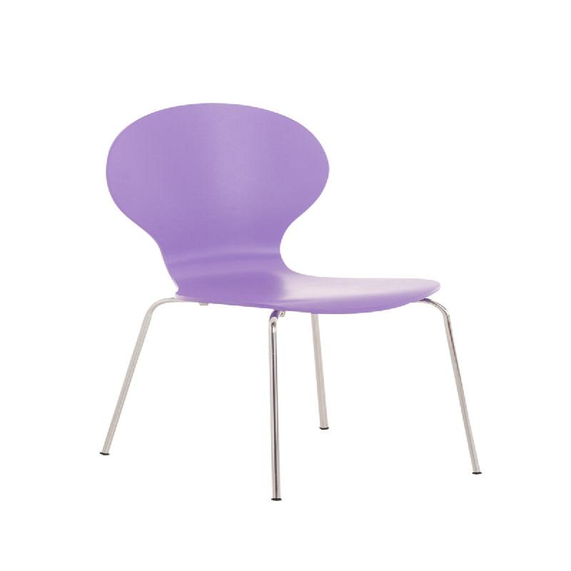 Décoshop26 - Chaise de salle à manger cuisine empilable design moderne bois violet et métal 10_0000947 - 3000719969602_0
