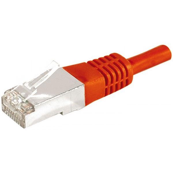 DEXLAN CORDON RJ45 CATEGORIE 6A F/UTP ROUGE - 1,5 M