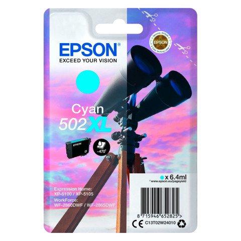 EPSON 502XL CARTOUCHE HAUTE CAPACITÉ CYAN POUR IMPRIMANTE JET D'ENCRE - CARTOUCHE AUTHENTIQUE