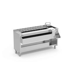 ERATOS Meuble Cocktail en AISI 304 18/10 - Finition satinée - Évier à droite - 1600x745x900/1600x785x900 - MCN-160D avec options CR-160_0