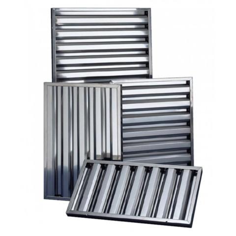 Filtres choc inox AISI 304 coupe-feu Type B - 400 x 400 mm_0