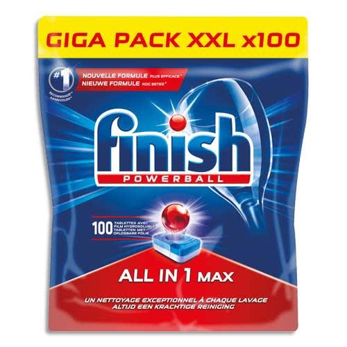 Finish boîte de 100 pastilles powerball tout en un pour lave-vaisselle tous cycles, sachet hydrosoluble_0