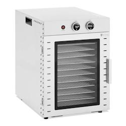 Helloshop26 - Déshydrateur alimentaire professionnel 1 000 watts 12 étages 40 litres verre trempé acier inoxydable 14_0008888 - 3000221338705_0