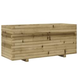 Helloshop26 - Jardinière bac lit surélevé plantes fleurs terrasse jardin 110 x 40 x 49,5 cm bois de pin imprégné marron 02_0037339 - 3000213843422_0