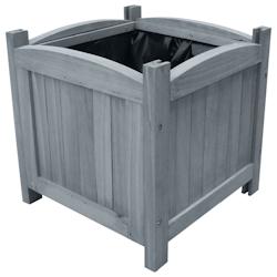 Helloshop26 - Jardinière lit surélevé plantes fleurs jardin 2 pcs 30 x 30 x 30 cm bois de sapin massif 02_0001337 - 3000077081534_0