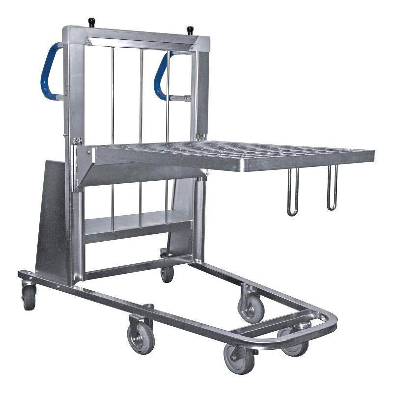 ITALCONCEPT L2G Desserte Emboitable A Fond Auto-Elevateur, 1261 x 1190 x 708mm - acier 3616350036988_0
