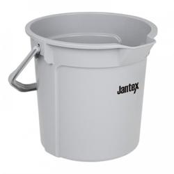 Jantex Seau gradué avec bec verseur 14 Litres, en polypropylène gris - 5050984754661_0