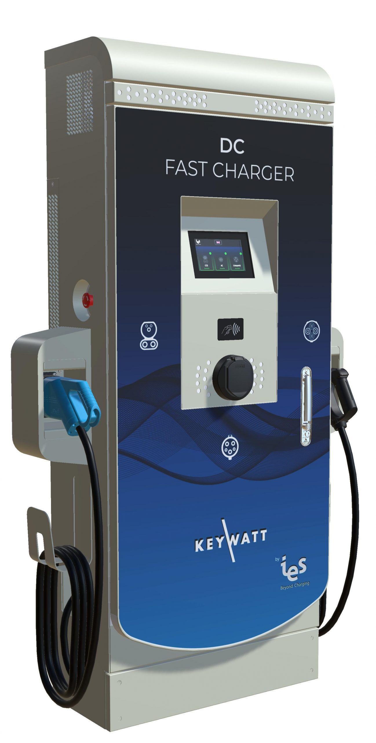 Keywatt® 24 station bornes de recharge pour voiture electrique - ies systems -  puissance réelle de 22/24 kw_0