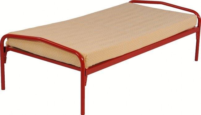 LIT EVOLUTION STANDARD 80X190 CM SOMMIER TREILLIS RAL 3001 ROUGE - MANUTAN COLLECTIVITÉS