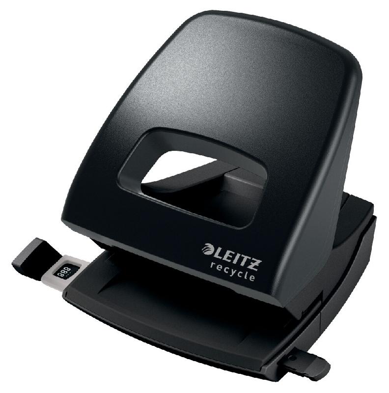 LEITZ Perforateur 2 trous NeXXt Recycle, capacité 30 feuilles, coloris noir - noir métal 50030095_0
