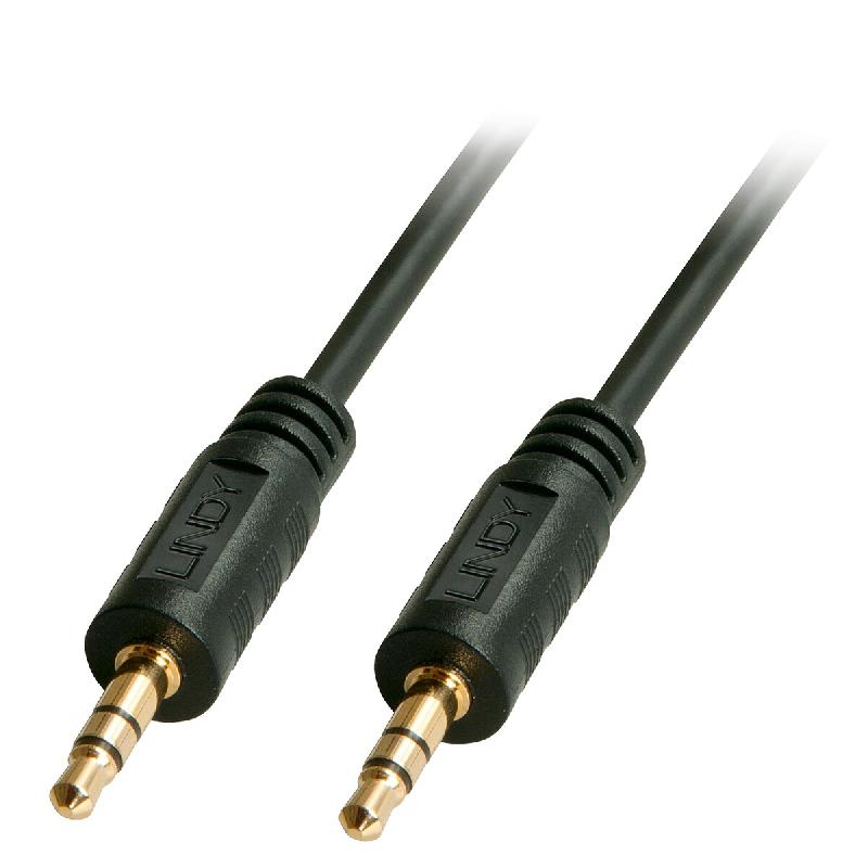 Lindy 35641 Câble audio 1 m, 3,5 mm, noir - noir 35641_0
