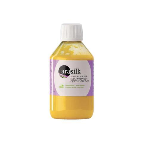 LOT DE 2 - ARASILK 250 ML JAUNE PRIMAIRE - JAUNE PRIMAIRE