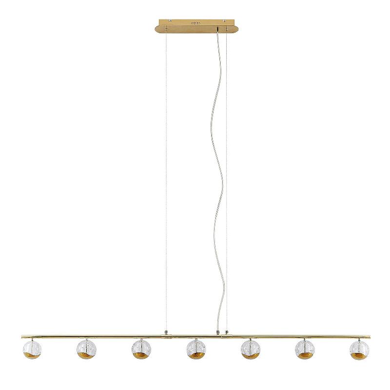 LUCANDE KILIO SUSPENSION LED, À 7 LAMPES, DORÉE