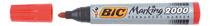 MARQUEUR PERMANENT BIC 2000 POINTE OGIVE 1,7 MM - ROUGE