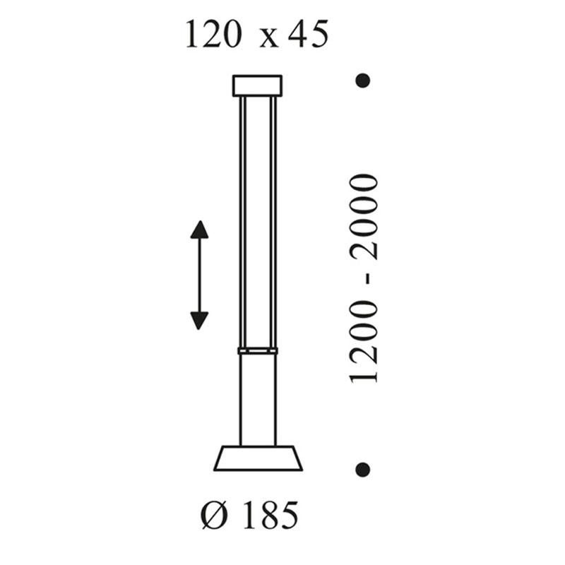 OLIGO GLANCE SUSPENSION LED 1 LAMPE GRISE MATE