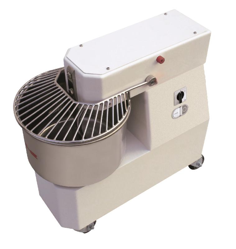 Pétrin pizza spirale 22L. Tête relevable et cuve extractible 400V Pizza Group - 2 Vitesses 2V_0