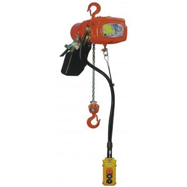 Palan électrique compact 400V/tri - 1 vitesse - Capacité 150 à 500 kg - Chaîne galvanisée et protection IP54_0