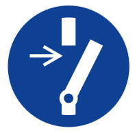 PANNEAU DÉBRANCHER AVANT UNE ACTIVITÉ DE MAINTENANCE OU DE RÉPARATION