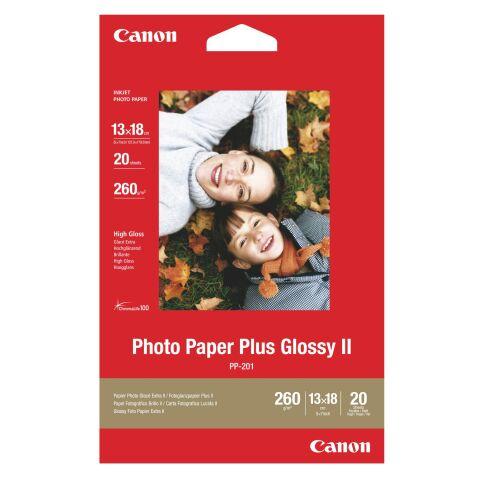 PAPIER PHOTO GLACÉ CANON PP 201-13 X 18 CM 260 G -20 FEUILLES